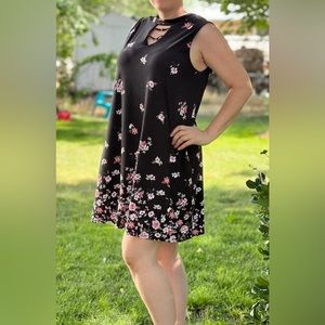 Floral Print Plus Size Dress